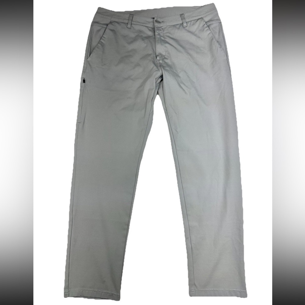 Bylt Everyday Pant 2.0 Men's XL Gray Slim Fit Tapered Leg Performance Stretch